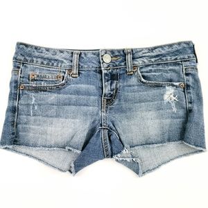 American Eagle Stretch Jean Shorts Size 2